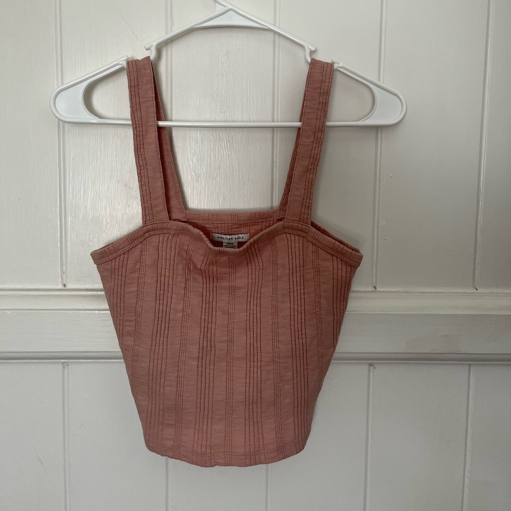 Pink American Eagle Crop Top